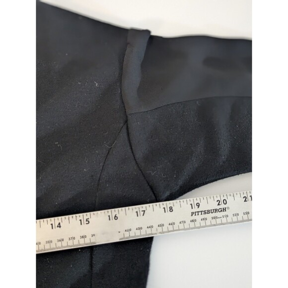 Kai Aakmann Pleated Black Unisex Chiffon Shirt Dress Twotone Sleeves Size Small - Picture 8 of 9